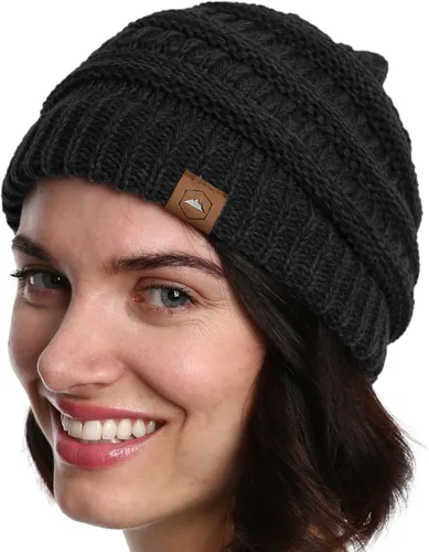 Vista 66 de Gorro de punto para mujer, cálido y suave, elástico, para clima frío de Tough Headwear