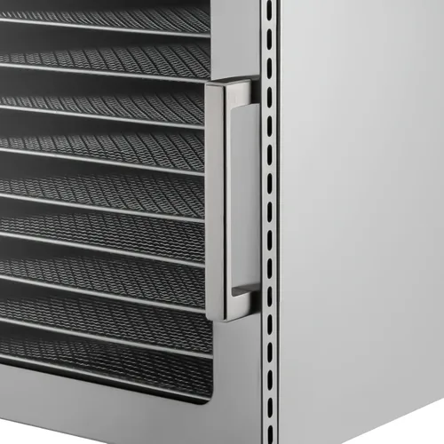 Vista 4 de Máquina deshidratadora de alimentos, 110 V, 800 W, 10 bandejas de acero inoxidable, secadora de alimentos de cocina con temperatura ajustable
