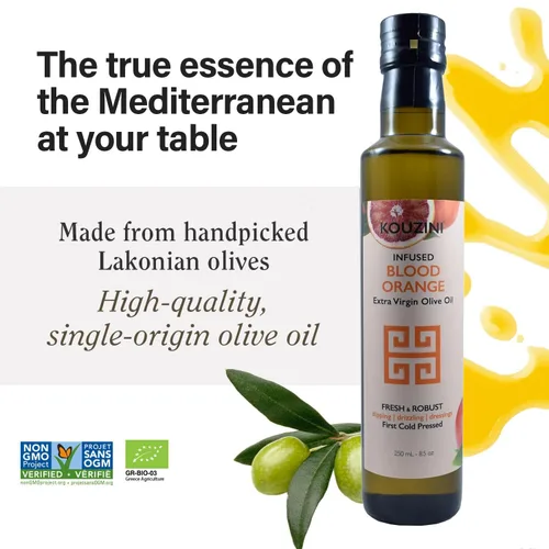Vista 3 de Kouzini Aceite de oliva virgen extra con infusión de naranja sanguina