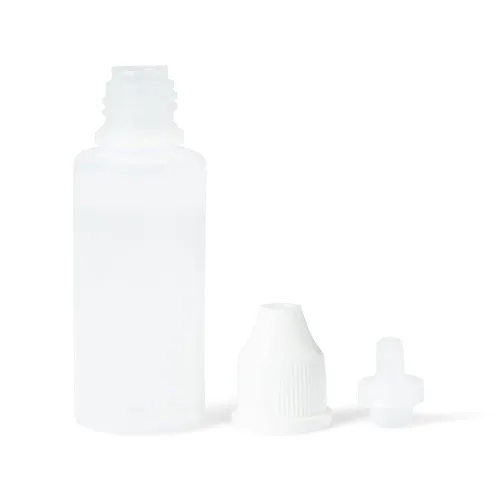 Vista 2 de United Scientific™ , Botella de goteo a prueba de fugas de 0.5 fl oz, tapa premontada, paquete de 12