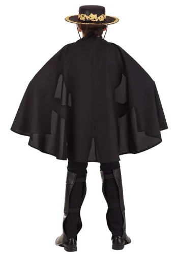 Vista 4 de Disfraz Deluxe de Zorro para Niños Multicolor