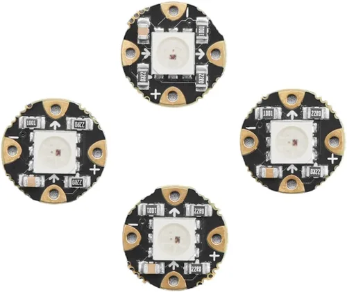 Vista 5 de Adafruit Flora RGB Smart NeoPixel versión 2 - Paquete de 4 [ADA1260]