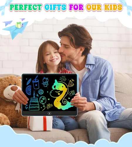Vista 7 de Tableta de escritura LCD para niños, tabletas de dibujo coloridas de 16 pulgadas, juguetes educativos de aprendizaje para niños de 3, 4, 5, 6, 7, 8