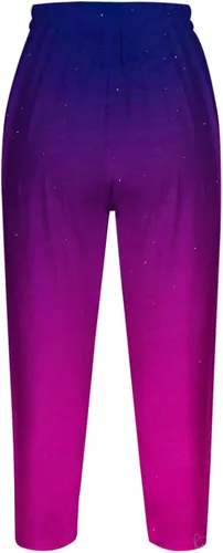 Vista 4 de PIMOXV Pantalones capri para mujer, pantalones cortos casuales de verano, pantalones cortos hasta la pantorrilla, pantalones capri para playa