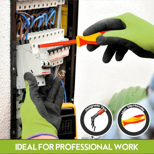 Vista 8 de THINKWORK Kit de herramientas para reparación del hogar - Juego general de herramientas manuales para el hogar con caja de almacenamiento, juego