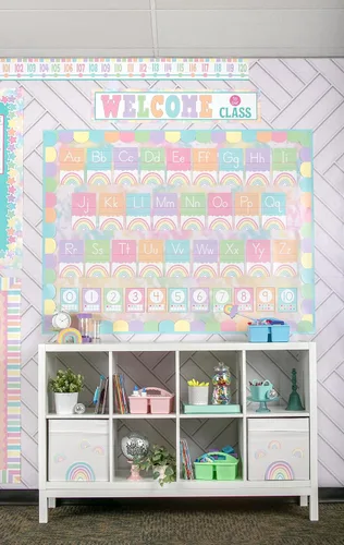 Vista 5 de Teacher Created Resources Tablón de anuncios del alfabeto pop pastel (TCR8409)