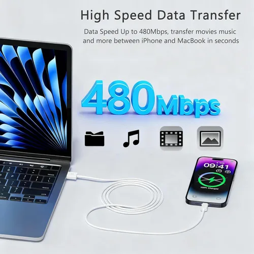 Vista 6 de Cable original de Apple [certificado MFi de Apple] Cable Lightning a USB compatible con iPhone 13/12/11 Pro Max/XS MAX/XR/XS/X/8/7/Plus/6S iPad