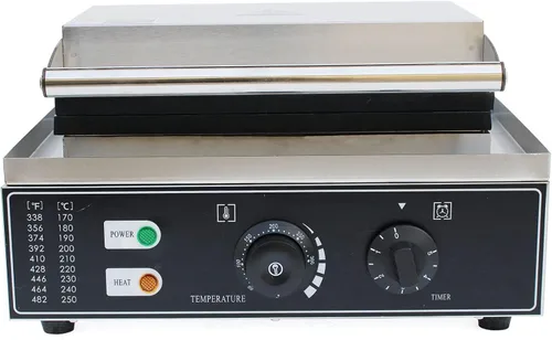 Vista 9 de Máquina eléctrica de gofres comercial de 10 piezas, temperatura de 110 V, 122-572 ℉, horneador de gofres belga antiadherente para restaurante y uso