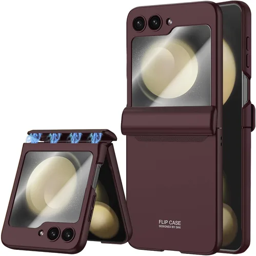 Vista 8 de STORMTAL Funda protectora delgada para Samsung Galaxy Z Flip 5, protección de bisagra, protector de pantalla integrado, carga inalámbrica, a prueba