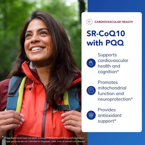 Vista 3 de Pure Encapsulations SR-CoQ10 con PQQ - Apoyo a la salud cardíaca* - Tecnología de liberación sostenida - Suplemento antioxidante - Sin gluten