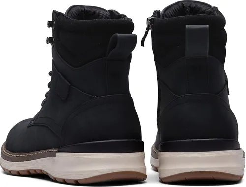 Vista 4 de Vostey Botas de hombre Casual Chukka Cremallera Lateral Moda Bmy8050a-negro
