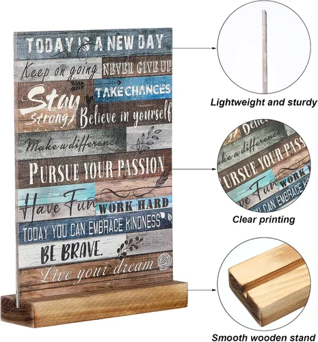 Vista 3 de Namalu Regalos de decoración de escritorio con citas inspiradoras para mujeres, regalos de aliento para mejores amigas, regalos motivacionales