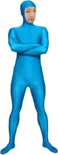 Vista 11 de VSVO Body completo Zentai de cara abierta de elastano para adultos y niños