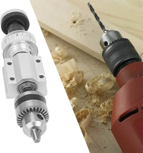 Vista 3 de Garosa Asamblea de husillo sin alimentación Morse Drill Chuck Biela Mesa Taladro B12 portabrocas M10 manga de eje DIY carpintería corte mesa