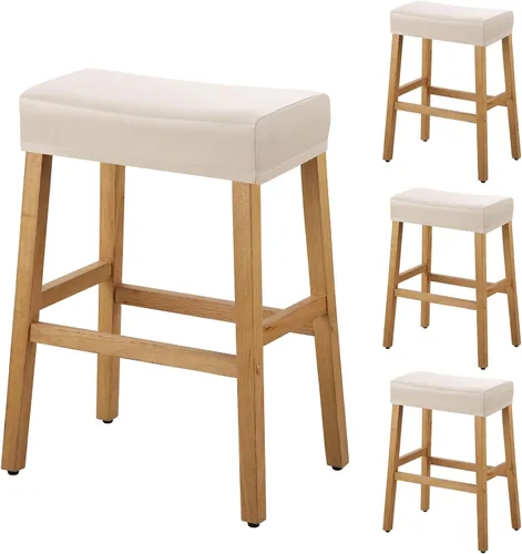 Vista 69 de YISUN Fundas de taburete rectangulares, paquete de 2 fundas elásticas impermeables para asiento de silla de montar, taburetes de bar, sillas de bar