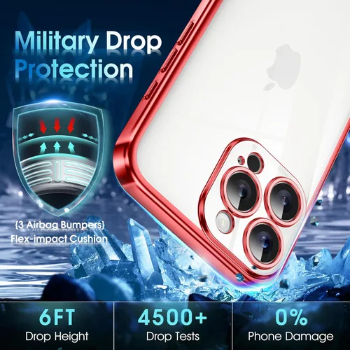 Vista 286 de Supdeal Funda cristalina transparente para iPhone 11, [No se amarillea] [Protección de la cámara] [Probado contra caídas de grado militar] Funda