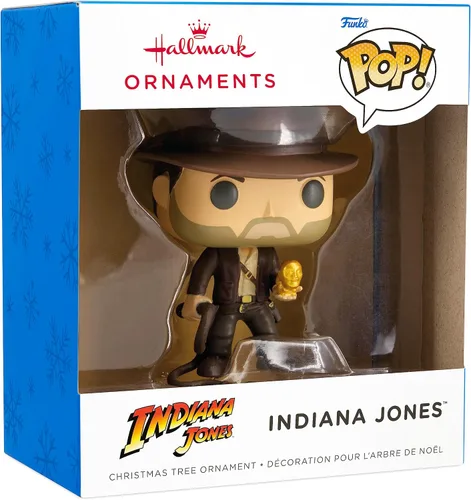 Vista 3 de Adorno coleccionable de Hallmark Indiana Jones Funko POP! para Navidad