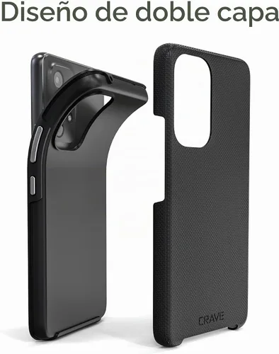 Vista 4 de Crave Para Samsung Galaxy A53 Caso, Funda De Doble Capa De Protección A Prueba De Golpes Para Galaxy A53 5G (6.5 Pulgadas) - Negro