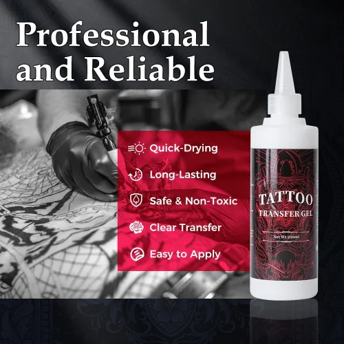 Vista 8 de Phomemo M08F Plus - Impresora de plantillas de tatuaje con gel de transferencia de tatuajes (8 onzas)
