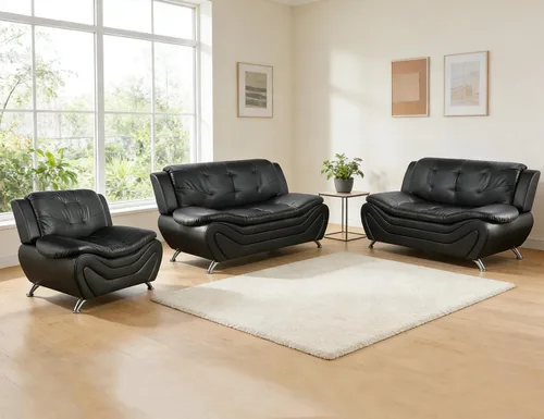 Vista 59 de Sofás de cuero para sala de estar, juego de sofá seccional, juego de 2 piezas de muebles para sala de estar, juego de sofá y sofá biplaza