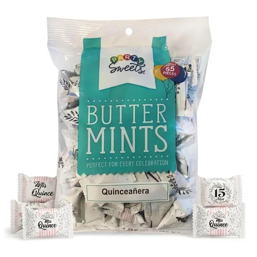 Vista 43 de Party Sweets Let's Party Buttermints de Hospitality Mints, Appx 300 mentas, bolsas de 7 onzas (paquete de 6)