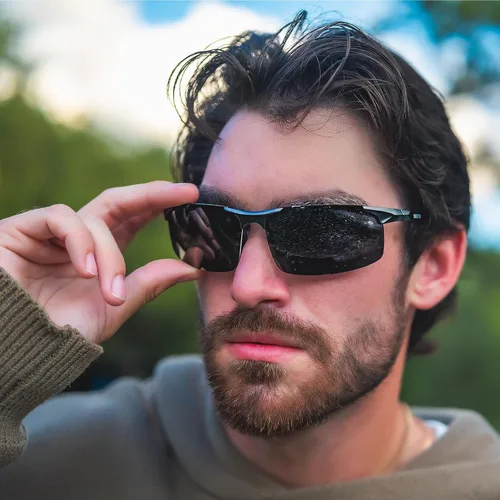 Vista 98 de Duco - Gafas de sol deportivas polarizadas para hombre con protección UV 8177s