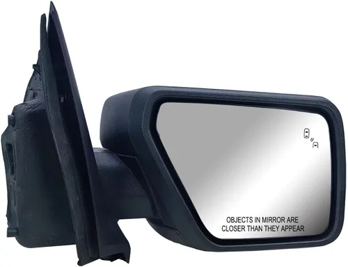 Vista 10 de Reemplazo de espejo retrovisor del lado del conductor izquierdo con cubierta texturizada, plegable manual con intermitente y ajuste eléctrico