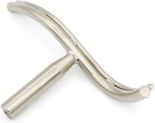 Vista 3 de Soporte de herramientas de torno de acero inoxidable plateado para carpintería Torno de torneado de madera Herramienta de torneado de soporte