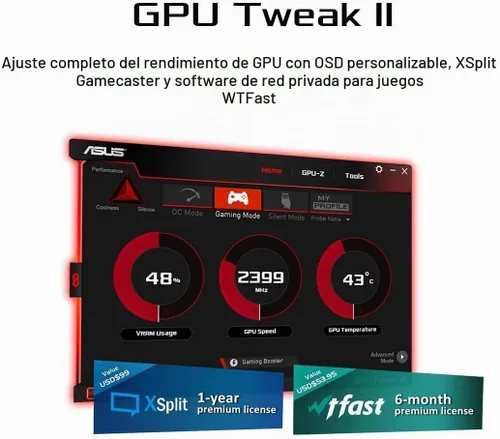 Vista 4 de ASUS GeForce RTX 2080 Ti 11G GDDR6 HDMI DP 1.4 Type-C - Tarjeta gráfica