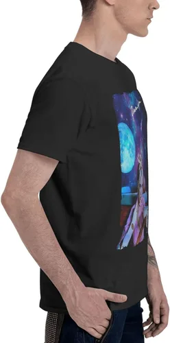 Vista 3 de Camiseta de algodón de manga corta con cuello redondo para hombre
