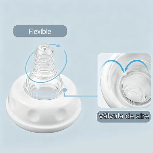Vista 5 de 8 Packs Bottle Nipples Compatible with Similac/Enfamil (Slow Flow)