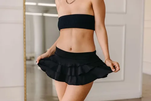 Vista 9 de Pinup - Minifalda plisada para muñeca, minifalda para mujer, juego de rol, faldas cortas sexy para mujer, falda sexy, falda de neón disponible