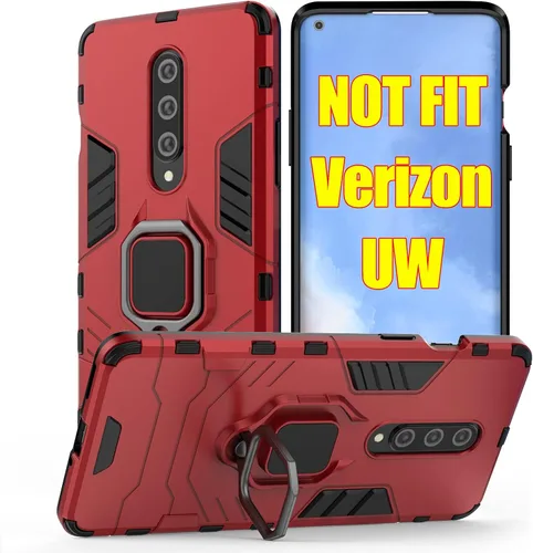 Vista 9 de Jusy Funda resistente a prueba de golpes compatible con Oneplus 8 0.18 oz con soporte de anillo giratorio [no compatible con Verizon y 8pro y 8T]