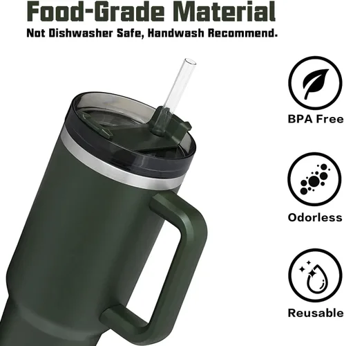 Vista 7 de Funda de repuesto para bota de popote compatible con vaso Stanley de 40 onzas y 30 onzas