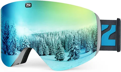 Vista 15 de ZIONOR X11 Ski Goggles Magnetic Cylindrical Snowboard Snow Goggles for Men Women