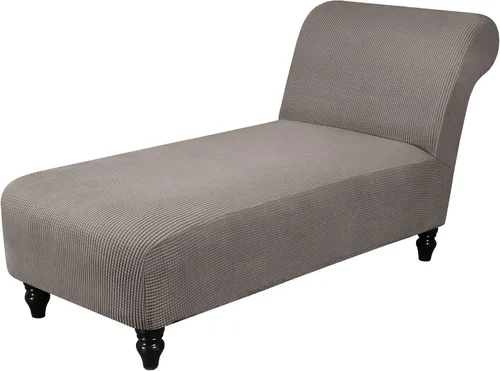Vista 13 de Funda elástica para tumbona, funda para silla sin brazos para sala de estar y dormitorio, tela jacquard suave, lavable a máquina para protector