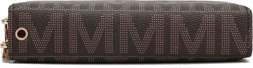 Vista 22 de MKF Collection Mia K - Cartera de pulsera para mujer, pequeña cartera de cuero vegano para tarjetas de crédito con cremallera y bolsillo