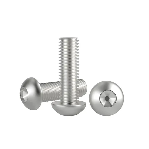 Vista 16 de Tornillo de 1/4-20 x 1, tornillos de cabeza de botón, acero inoxidable 304 (18-8), rosca completamente a máquina, unidad hexagonal Allen, paquete