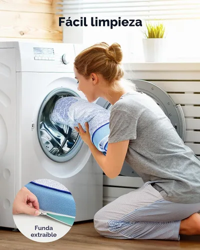 Vista 6 de PERLECARE Cubrecolchón firme Queen de espuma viscoelástica de 3 pulgadas para aliviar el dolor de espalda, protector de colchón con funda de bambú
