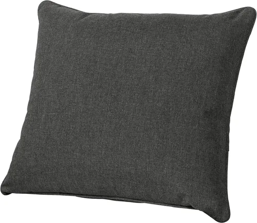 Vista 3 de QILLOWAY Juego de cojines de poliéster para sillas de exterior, cojines de exterior para muebles de patio, todo tipo de clima. Gris carbón/negro
