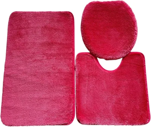 Vista 13 de Daniel's Bath & Beyond Alfombra de baño de lujo sólida de 3 piezas, color negro Verde salvia