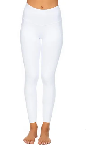 Vista 2 de Kcutteyg Pantalones de yoga para mujer, con bolsillos, leggings de cintura alta, para entrenamiento, deportes, correr, pantalones deportivos