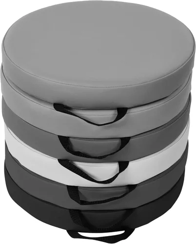 Vista 10 de SoftScape - Cojines de piso cuadrados de 15 pulgadas con asas; asientos flexibles para la educación a distancia en el hogar, guardería, preescolar