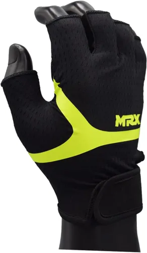 Vista 6 de MRX - Guantes de levantamiento de pesas para mujer, guantes de entrenamiento de fitness, antideslizantes, acolchados, absorción de golpes, agarre