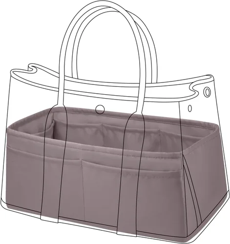 Vista 13 de DGAZ Organizador de bolso de seda para bolsa de fiesta de jardín