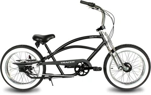 Vista 4 de MICARGI Marco de acero elástico Cruiser de 26 pulgadas y protector de cadena para posavasos de 1/3/7 velocidades/freno de disco multicolor