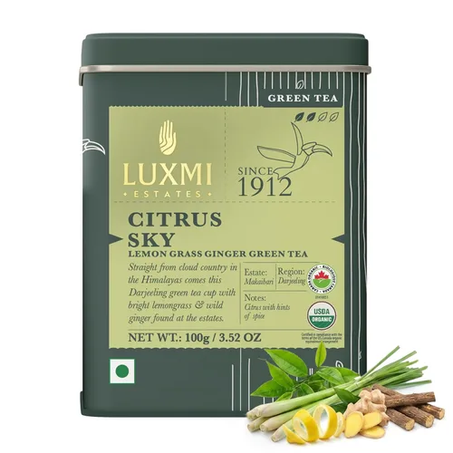 Vista 21 de LUXMI Estates - Té verde Sencha japonés - 50g (25 tazas) Té auténtico Sencha japonés de First Leaves Té premium suave, rico y refrescante
