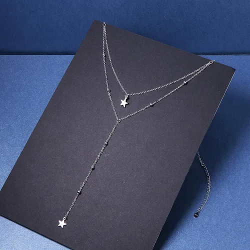 Vista 8 de DAOCHONG Collares con colgante de sol y luna de plata de ley 925 para mujer, regalos de joyería para ella