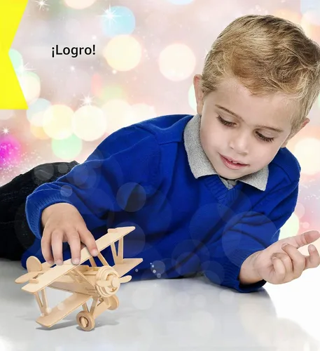 Vista 6 de Rompecabezas 3D Nieuport 17 modelo de avión - Kit de construcción de modelo de avión de madera, kit educativo de modelo de avión de madera