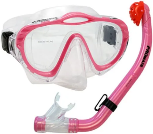 Vista 2 de PROMATE Junior Snorkeling Buceo Máscara PURGA SECO Snorkel Set para niños/SCS0033